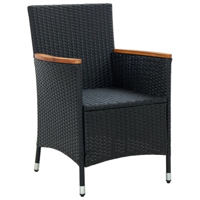 Banc de jardin 110 cm Acier Noir  