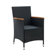 Banc de jardin 110 cm Acier Noir  