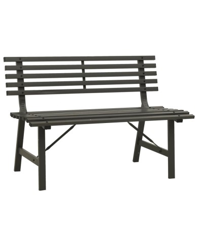 Banc de jardin 110 cm Acier Noir  