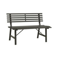 Banc de jardin 110 cm Acier Noir  