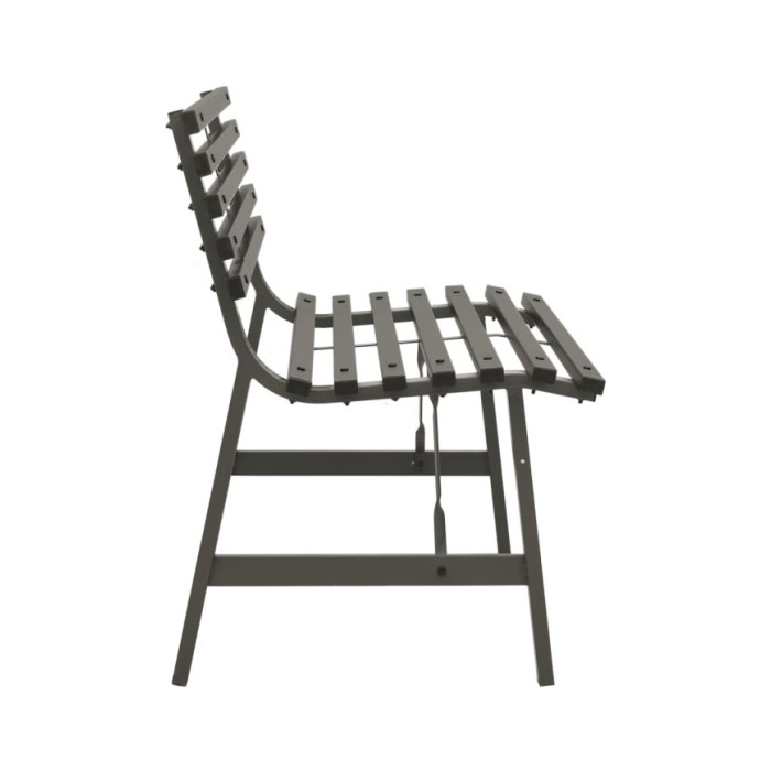 Banc de jardin 110 cm Acier Noir  