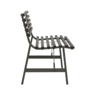 Banc de jardin 110 cm Acier Noir  