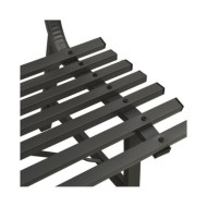 Banc de jardin 110 cm Acier Noir  