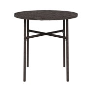 Table à thé Marron 45 cm Résine tressée