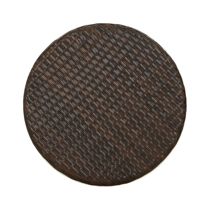 Table à thé Marron 45 cm Résine tressée