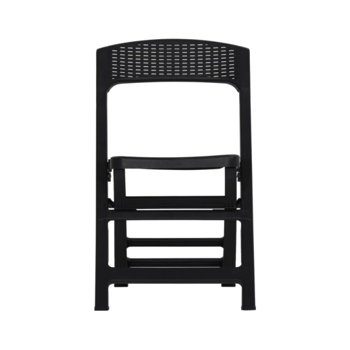 Chaises de jardin pliables 4 pcs PP Anthracite