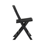 Chaises de jardin pliables 4 pcs PP Anthracite