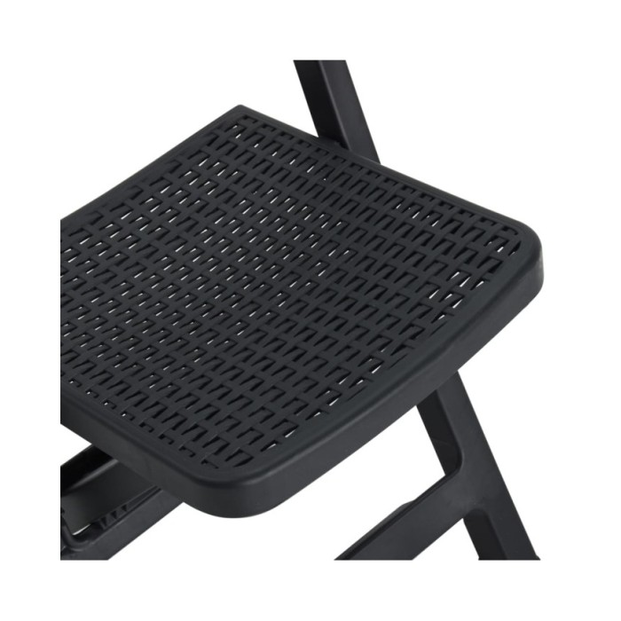 Chaises de jardin pliables 4 pcs PP Anthracite