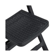 Chaises de jardin pliables 4 pcs PP Anthracite