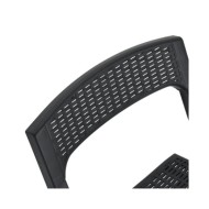 Chaises de jardin pliables 4 pcs PP Anthracite
