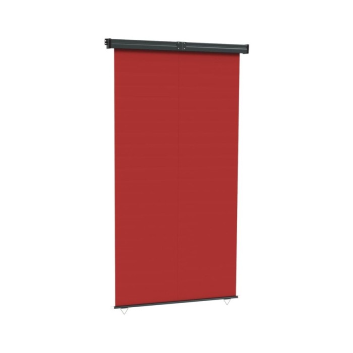 Auvent latéral de balcon 170x250 cm Rouge