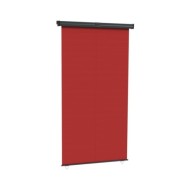 Auvent latéral de balcon 170x250 cm Rouge