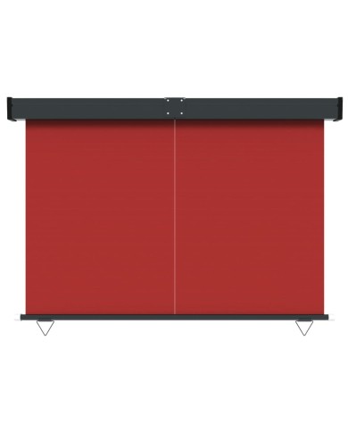 Auvent latéral de balcon 170x250 cm Rouge