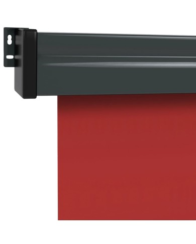Auvent latéral de balcon 170x250 cm Rouge