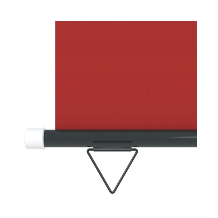 Auvent latéral de balcon 170x250 cm Rouge