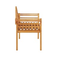 Banc de jardin 125 cm Bois d'acacia solide 