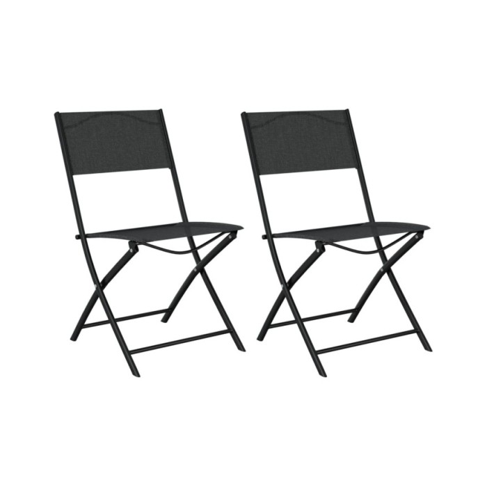 Ensemble de bistro 3 pcs Acier Noir
