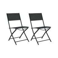 Ensemble de bistro 3 pcs Acier Noir
