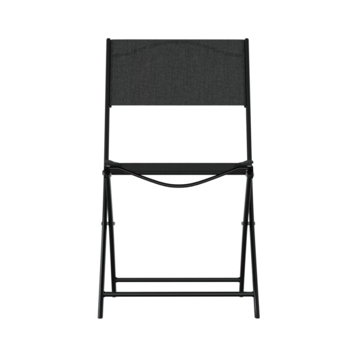 Ensemble de bistro 3 pcs Acier Noir