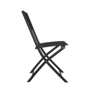 Ensemble de bistro 3 pcs Acier Noir
