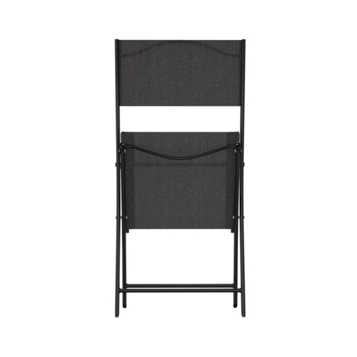 Ensemble de bistro 3 pcs Acier Noir