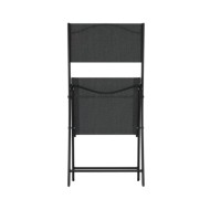 Ensemble de bistro 3 pcs Acier Noir