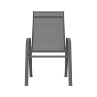 Ensemble de bistro de jardin 3 pcs Gris