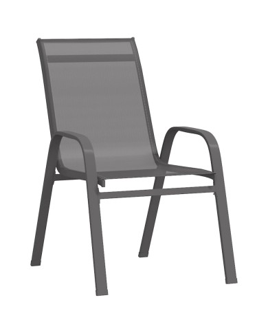 Ensemble de bistro de jardin 3 pcs Gris