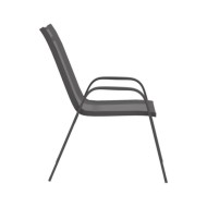 Ensemble de bistro de jardin 3 pcs Gris