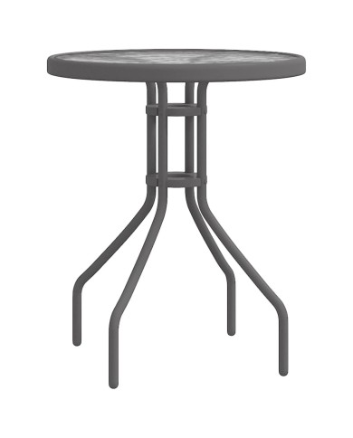 Ensemble de bistro de jardin 3 pcs Gris