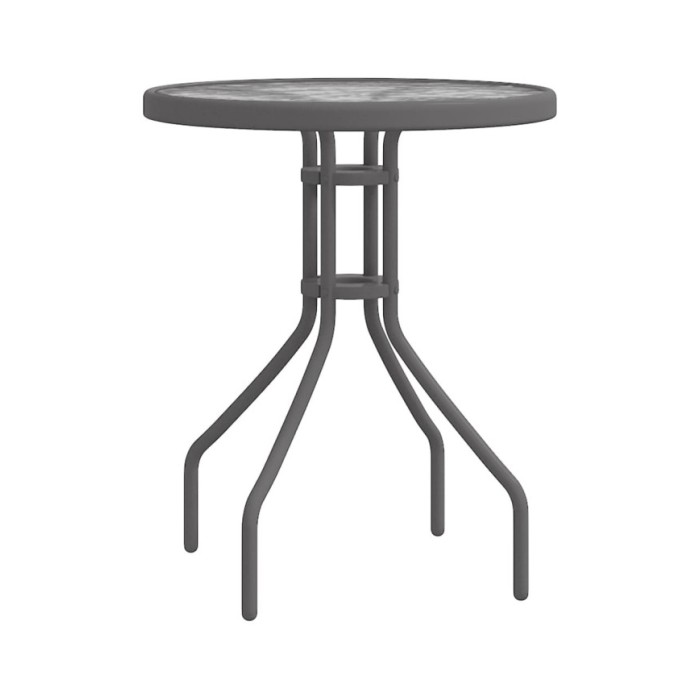 Ensemble de bistro de jardin 3 pcs Gris