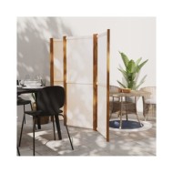 Cloison de séparation 5 panneaux Blanc crème 350x180 cm