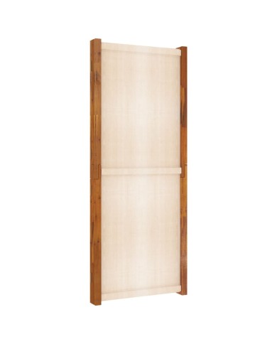 Cloison de séparation 5 panneaux Blanc crème 350x180 cm