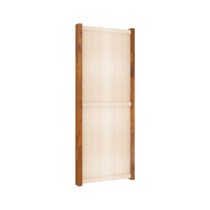 Cloison de séparation 5 panneaux Blanc crème 350x180 cm