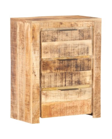 Buffet 59x33x75 cm Bois de manguier brut