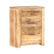 Buffet 59x33x75 cm Bois de manguier brut