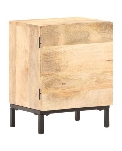 Table de chevet 40x30x51 cm Bois de manguier solide