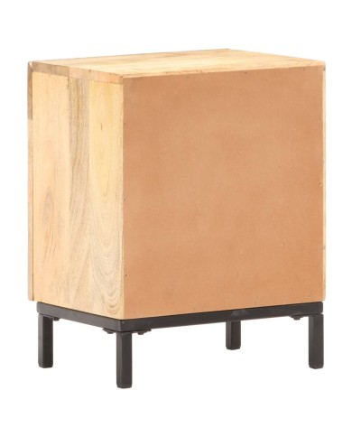 Table de chevet 40x30x51 cm Bois de manguier solide