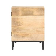 Table de chevet 40x30x51 cm Bois de manguier solide