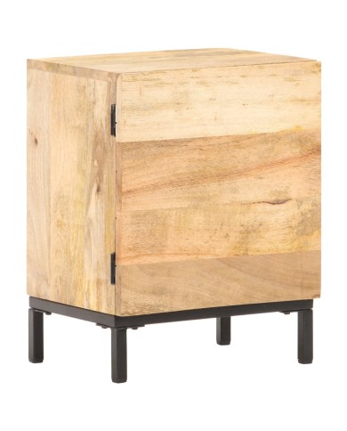 Table de chevet 40x30x51 cm Bois de manguier solide