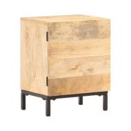 Table de chevet 40x30x51 cm Bois de manguier solide