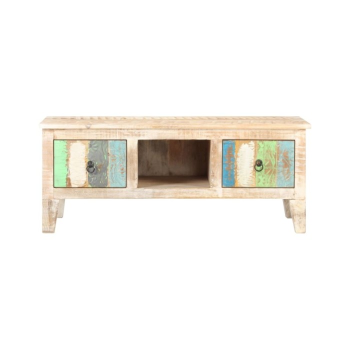Table basse 100x55x40 cm Bois d'acacia brut