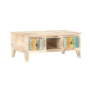 Table basse 100x55x40 cm Bois d'acacia brut
