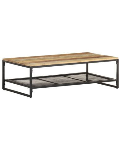 Table basse 110x60x35 cm Bois de récupération massif