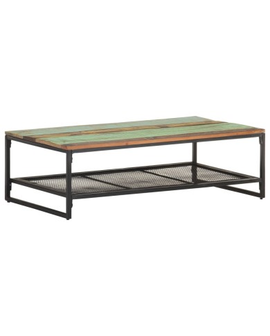 Table basse 110x60x35 cm Bois de récupération massif
