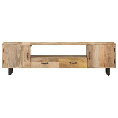 Meuble TV 160x30x45 cm Bois massif de manguier