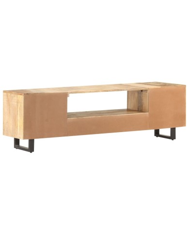Meuble TV 160x30x45 cm Bois massif de manguier
