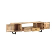 Meuble TV 160x30x45 cm Bois massif de manguier