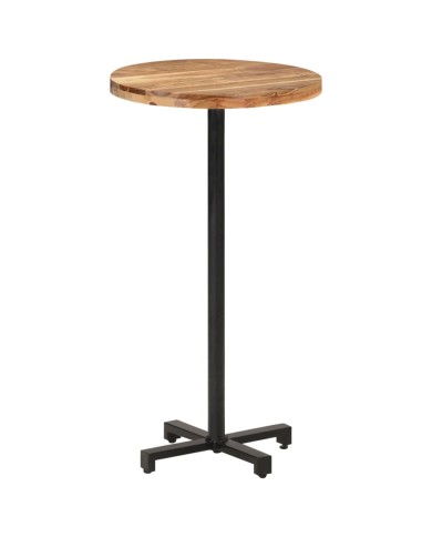 Table de bar Ronde Ø60x110 cm Bois d'acacia massif
