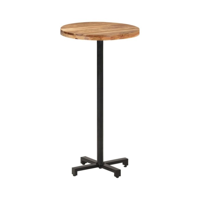 Table de bar Ronde Ø60x110 cm Bois d'acacia massif